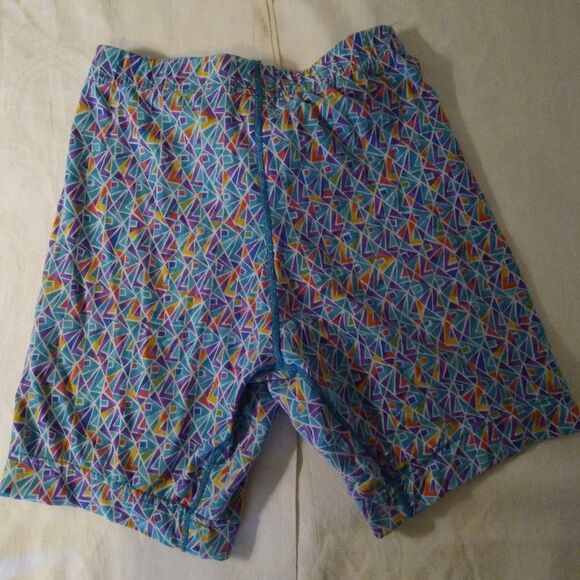 Vintage Spandex Pattern Workout Cycling Shorts - Picture 5 of 8